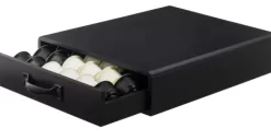 Acessórios Para Caf-CASA Cafe Caixa Com Gaveta Para C Psulas Preto