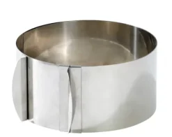 Formas De Cozer-CASA Caramella Argola Para Tarte Ajust Vel Prateado