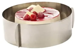 Formas De Cozer-CASA Caramella Argola Para Tarte Ajust Vel Prateado