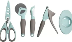 Espremedores-CASA Kitchen Esmagador De Alho Cinzento, Azul