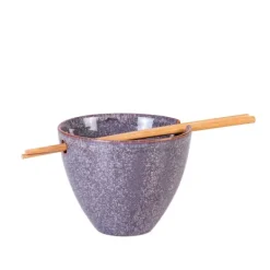 Tigelas-CASA Cassis Tigela Com Paus Chineses Roxo