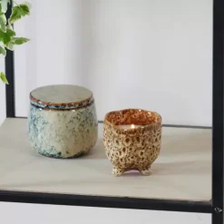 Velas-CASA Ceramic Vela Em Pote Castanho
