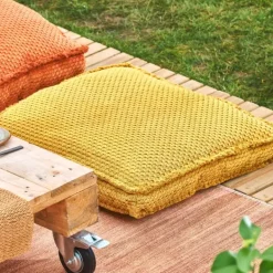 Almofadas-CASA Cesar Almofada Plana Amarelo