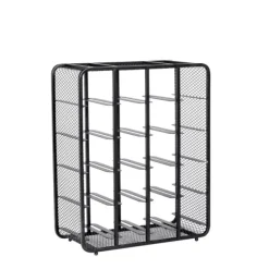 Acessórios De Vinho-CASA Chato Estante Para Vinho Preto