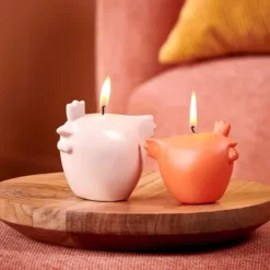 Velas-CASA Chicken Vela Rosa