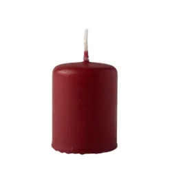 Velas-CASA Cilindro Vela Cil Ndrica Escuro Vermelho