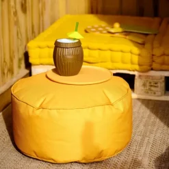 Copos Com Palha-CASA Coconut Caneca Branco, Castanho, Amarelo, Verde