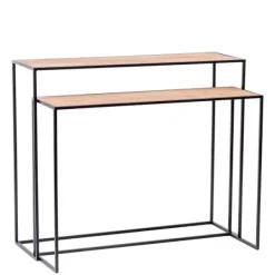 Consolas-CASA Combo Consola Conjunto De 2 Natural