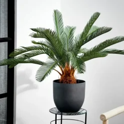 Plantas Artificiais-CASA Cycas Palmeira Verde