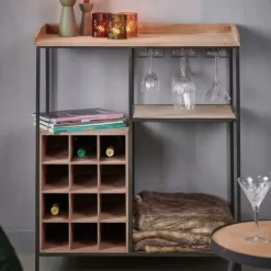 Estantes De Parede-CASA Damian Estante De Parede Preto