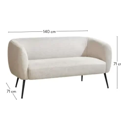 Sofás-CASA Davi Sof Cru Branco