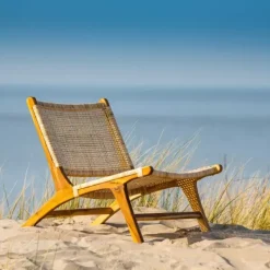 Poltronas-CASA Diah Cadeira Lounge Natural