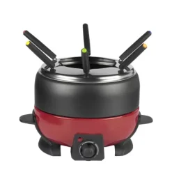 M Quinas De Cozinha-CASA Dinner Conjunto De Fondue Com 6 Garfos Preto, Vermelho