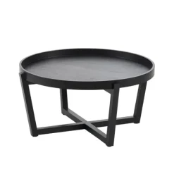 Mesas De Centro-CASA Draco Mesa De Centro Preto
