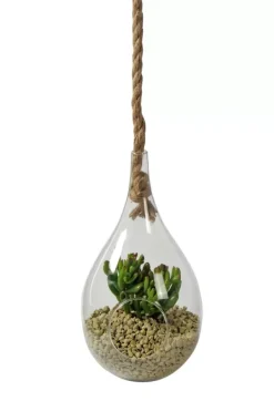 Vasos Para Pendurar-CASA Drop Gota De Vidro Transparente