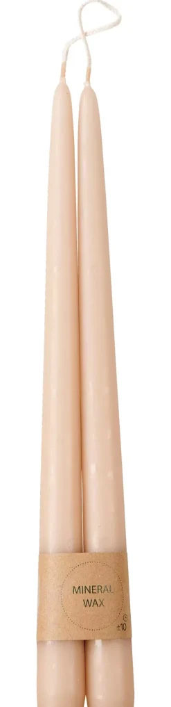 Velas-CASA Duo Velas Conjunto De 2 Bege