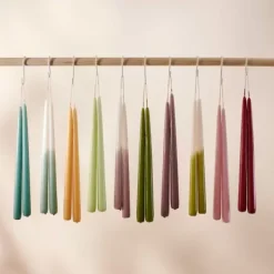 Velas-CASA Duo Velas Conjunto De 2 Menta Turquesa