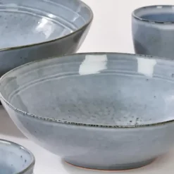 Tigelas-CASA Earth Ice Tigela Claro Azul