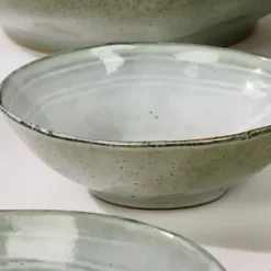 Tigelas-CASA Earth Lagoon Tigela Claro Verde