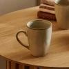 Canecas-CASA Earth Marl Caneca Com Pega Creme Bege