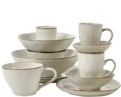 Canecas-CASA Earth Marl Caneca Creme Bege