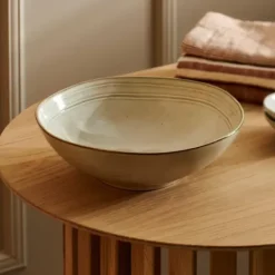 Tigelas-CASA Earth Marl Tigela Creme Bege