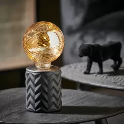 Candeeiros De Mesa-CASA Eden Candeeiro Decorativo Preto