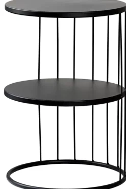 Mesas De Apoio-CASA Elmer Mesa Auxiliar Preto