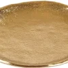 Pratos Decorativos-CASA Erba Prato Para Velas Dourado