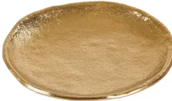 Pratos Decorativos-CASA Erba Prato Para Velas Dourado