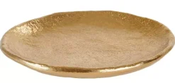 Pratos Decorativos-CASA Erba Prato Para Velas Dourado