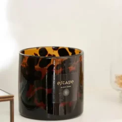 Velas-CASA Escape Black Oudh Vela Perfumada Em Copo Preto, Castanho, Multicolor