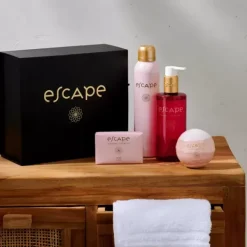 Cuidado De Corpo-CASA Escape Japanese Ceremony Gel De Duche Em Frasco Vermelho Rosa