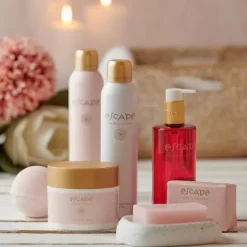 Cuidado De Corpo-CASA Escape Japanese Ceremony Gel De Duche Em Frasco Vermelho Rosa