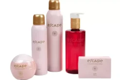 Cuidado De Corpo-CASA Escape Japanese Ceremony Gel De Duche Em Frasco Vermelho Rosa