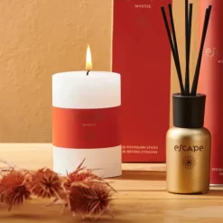 Velas Perfumadas-CASA Escape Mystic Dreams Vela Perfumada Cor-De-Laranja Branco