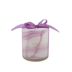 Velas-CASA Escape Purple Iris Vela Perfumada Em Copo Claro Roxo