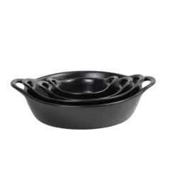 Pratos Para Forno-CASA Fero Prato Para Forno Preto