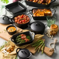 Pratos Para Forno-CASA Fero Prato Para Forno Preto