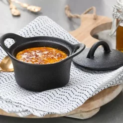 Pratos Para Forno-CASA Fero Tacho Para Forno Com Tampa Preto