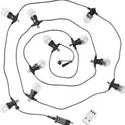 Grinaldas Com Luzes-CASA Festa Grinalda Iluminada Com 10 Leds 8 Fun Es