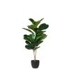 Plantas Artificiais-CASA Figi Planta Artificial Preto, Verde Escuro