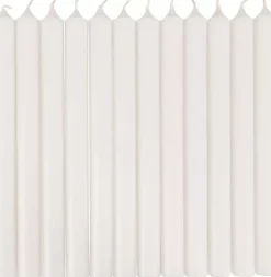 Velas-CASA Fina Velas Conjunto De 12 Branco