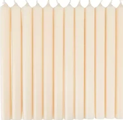 Velas-CASA Fina Velas Conjunto De 12 Marfim