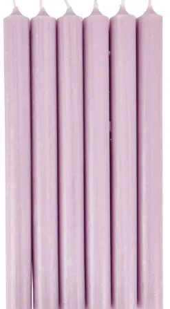 Velas-CASA Fina Velas Conjunto De 6 Roxo Claro