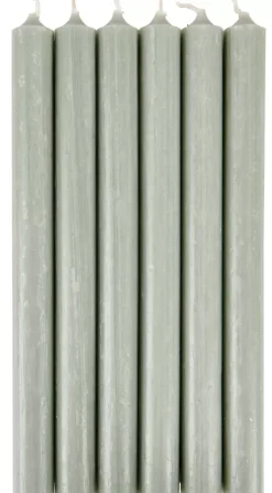 Velas-CASA Fina Velas Conjunto De 6 Verde