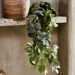 Ramos Artificiais-CASA Fittonia Grinalda De Folhas Verde