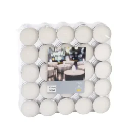 Velas-CASA Flame 100 Velas Para Lamparinas Branco