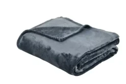 Mantas-CASA Flanella Manta Cinzento
