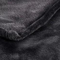 Mantas-CASA Flanella Manta Escuro Cinzento